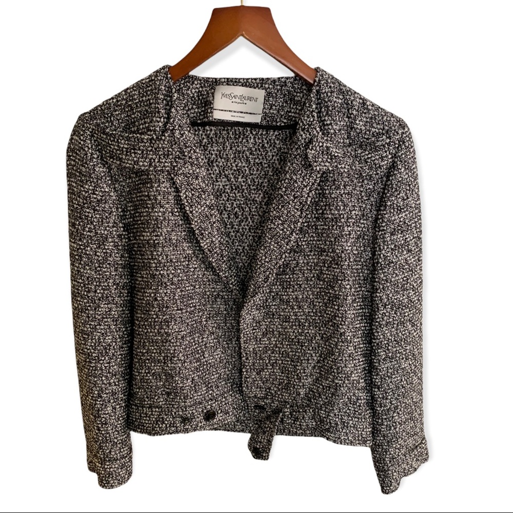 Black and white Yves Saint Laurent Wool Jacket